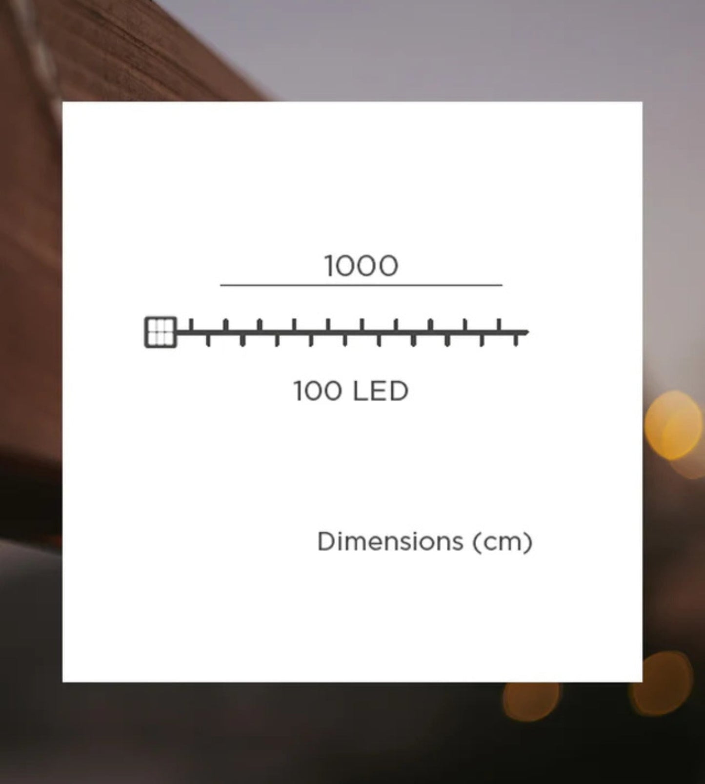 Solar String Lights – 100 Warm LEDs on 10m Outdoor Waterproof Line