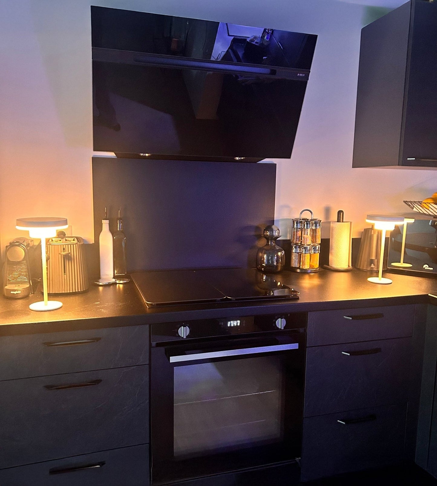 Solar LED Table Lamp – Portable Warm Light for Indoor/Outdoor Use