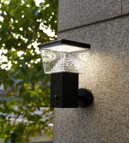 Solar LED Wall Light – Motion Sensor – 3 Lighting Modes (100–1000 Lumens)