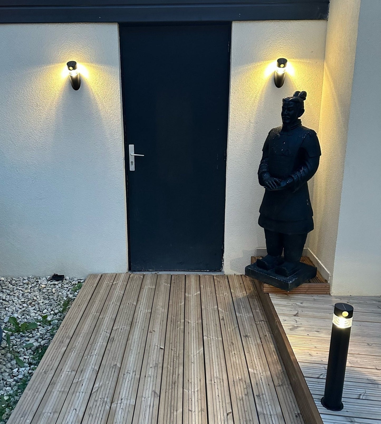 Solar LED Wall Light – Outdoor Waterproof Lighting