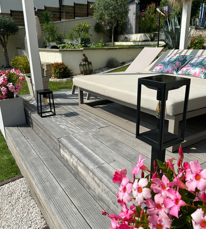 Outdoor Solar Bollard Light – Warm Glow Fairy Effect