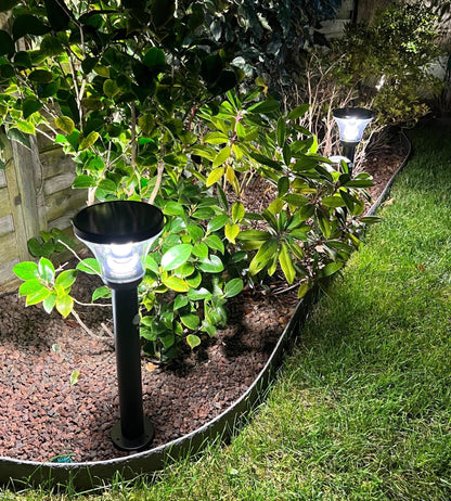 Solar LED Bollard Light – Motion Sensor – 3 Lighting Modes (75–600 Lumens)