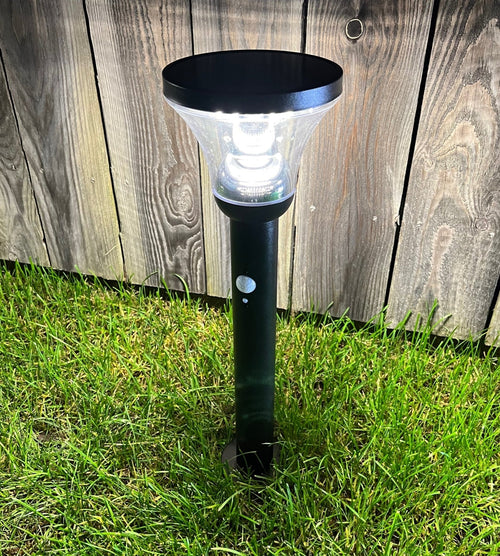 Solar LED Bollard Light – Motion Sensor – 3 Lighting Modes (75–600 Lumens)