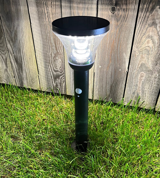 Solar LED Bollard Light – Motion Sensor – 3 Lighting Modes (75–600 Lumens)