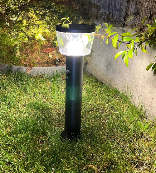 Solar LED Bollard Light – Motion Sensor – 3 Lighting Modes (100–1000 Lumens)