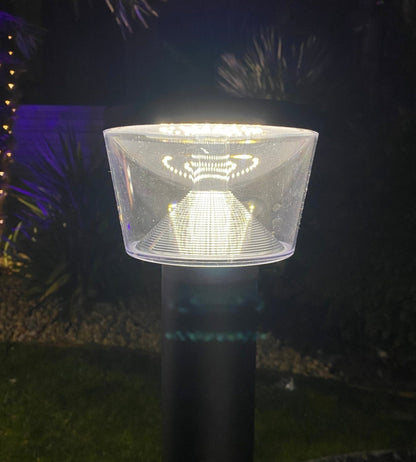 Solar LED Bollard Light – Motion Sensor – 3 Lighting Modes (100–1000 Lumens)