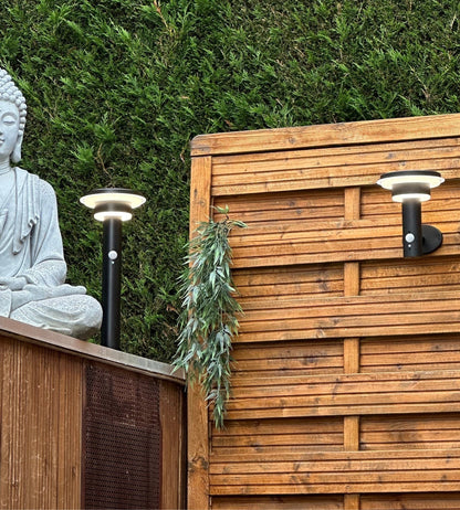 Solar LED Bollard Light – Motion Sensor – 3 Lighting Modes (100–1000 Lumens)