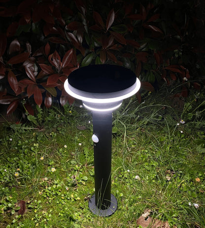 Solar LED Bollard Light – Motion Sensor – 3 Lighting Modes (100–1000 Lumens)