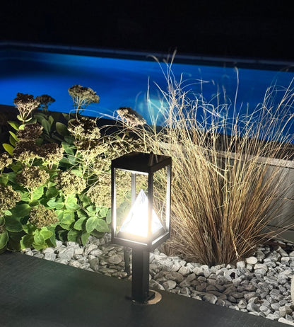 Solar LED Bollard Light – Motion Sensor – 3 Lighting Modes (100–1000 Lumens)