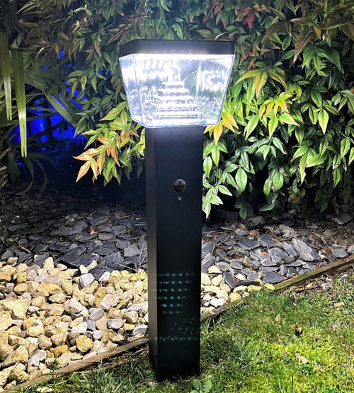 Solar LED Bollard Light – Motion Sensor – 3 Lighting Modes (100–1000 Lumens)