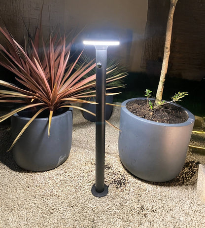 Solar LED Bollard Light – Motion Sensor – 3 Lighting Modes (75–600 Lumens)