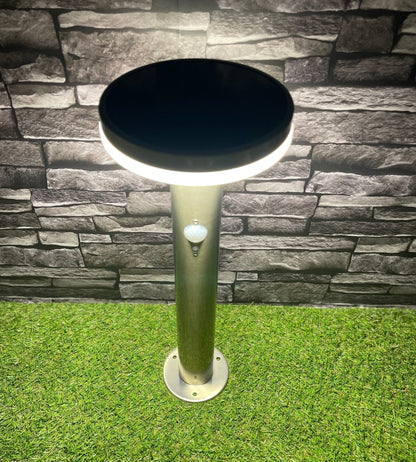 Solar LED Bollard Light – Motion Sensor – 3 Lighting Modes (75–600 Lumens)