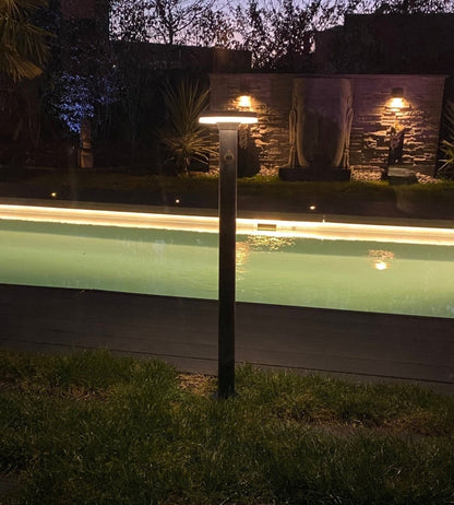 Solar LED Bollard Light – Motion Sensor – 3 Lighting Modes (75–600 Lumens)