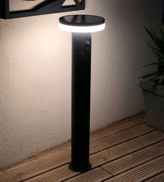 Solar LED Bollard Light – Motion Sensor – 3 Lighting Modes (150–1000 Lumens)