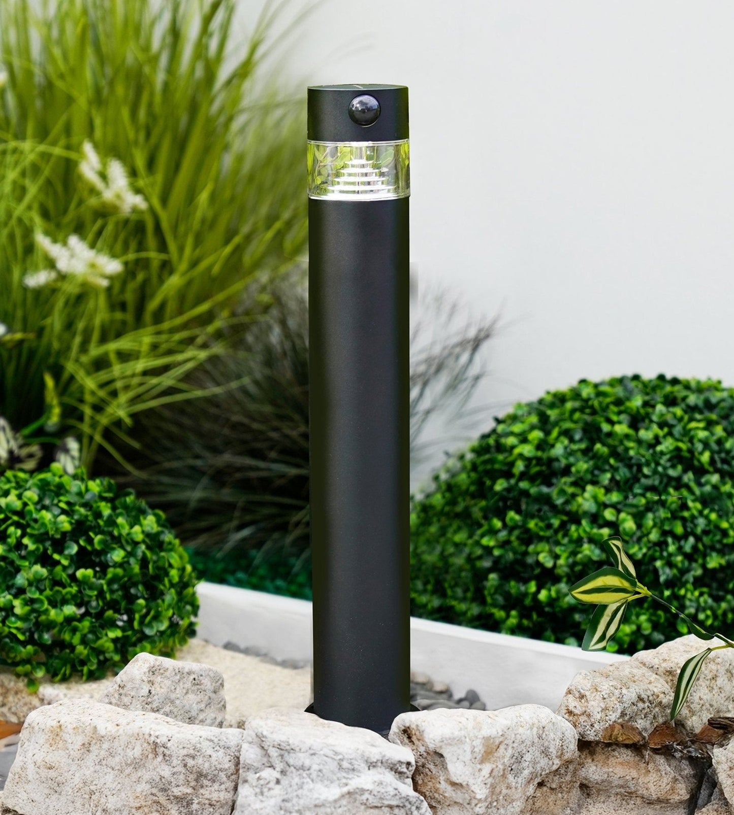 Solar LED Bollard Light – Ground-Mounted – 50cm Height – 75–150 Lumens