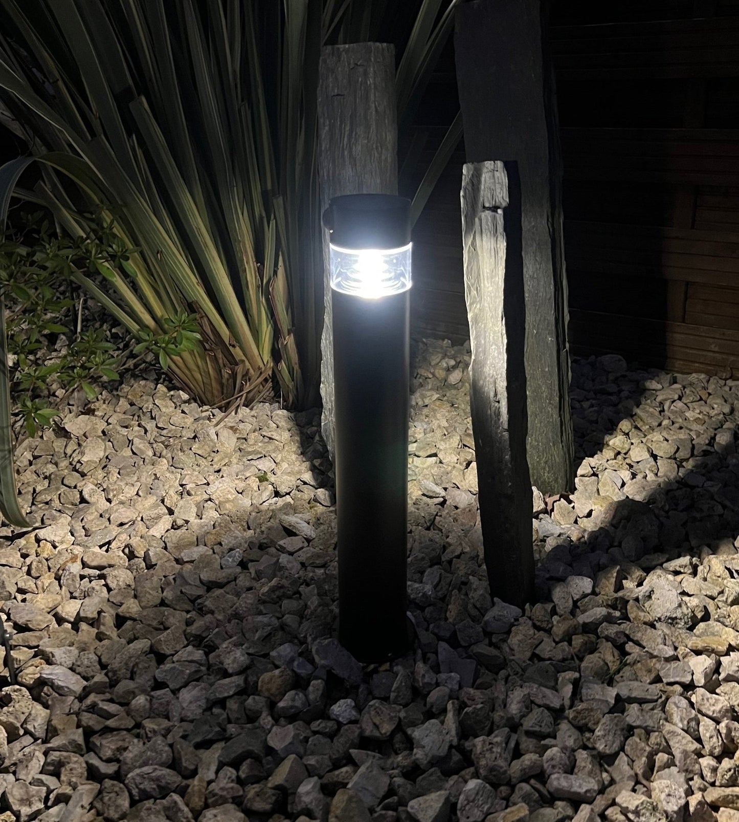 Solar LED Bollard Light – Ground-Mounted – 50cm Height – 75–150 Lumens