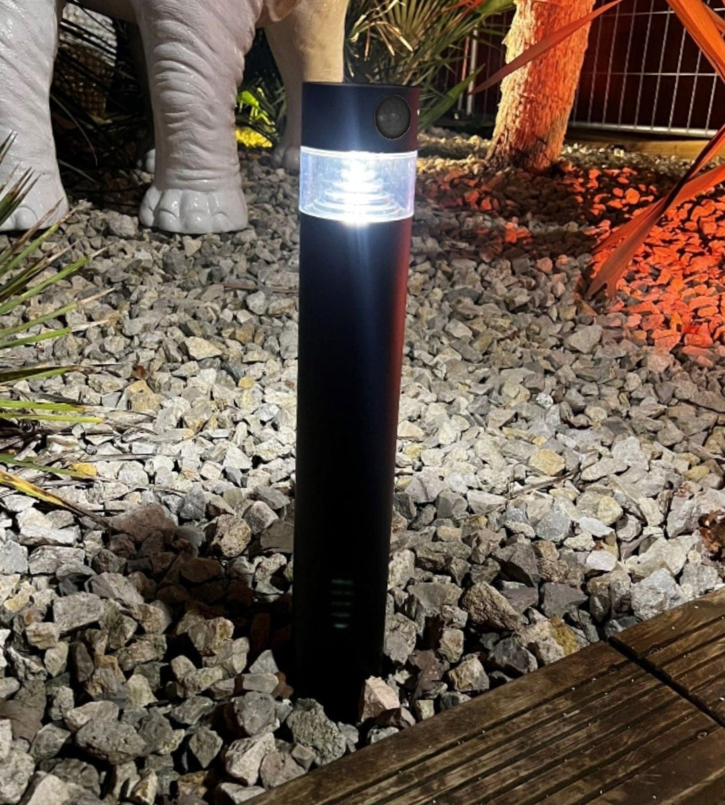 Solar LED Bollard Light – Ground-Mounted – 50cm Height – 75–150 Lumens