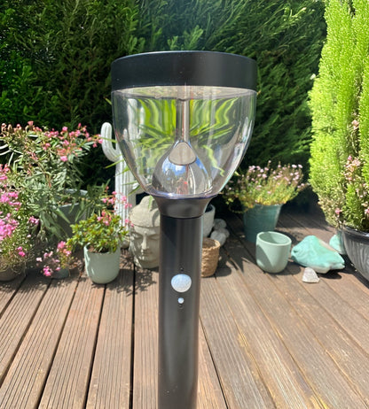 Solar LED Bollard Light – Motion Sensor – 3 Lighting Modes (75–600 Lumens)