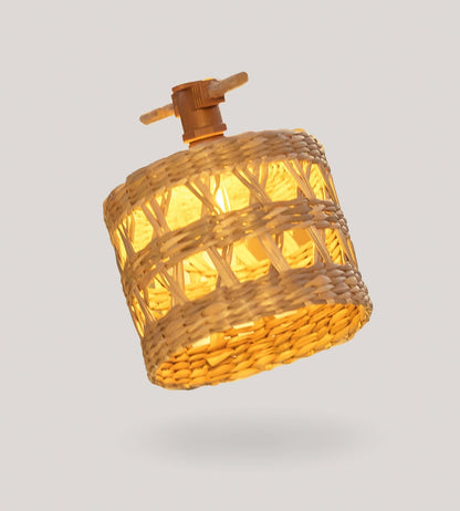 Solar String Lights – Wooden Nature Design with 10 Outdoor Decorative Lamps