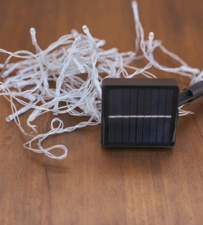 Solar String Lights – 100 Warm LEDs on 10m Outdoor Waterproof Line