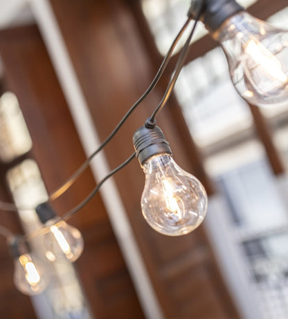 Solar String Lights – 10 Warm White Bulbs for Outdoor Decorative Lighting