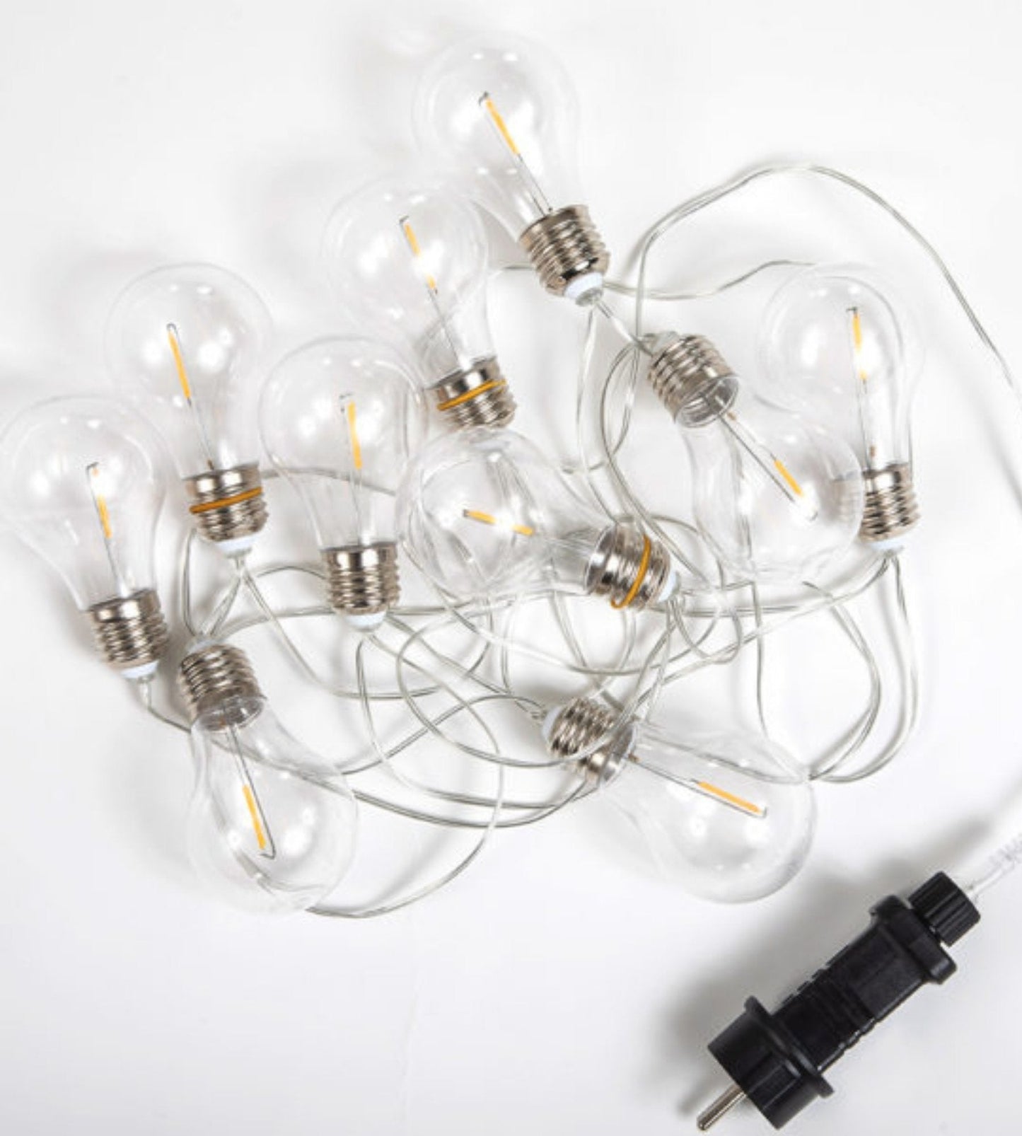 Solar String Lights – Modern Design with 10 Outdoor Decorative Bulbs