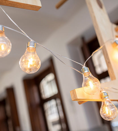 Solar String Lights – Modern Design with 10 Outdoor Decorative Bulbs