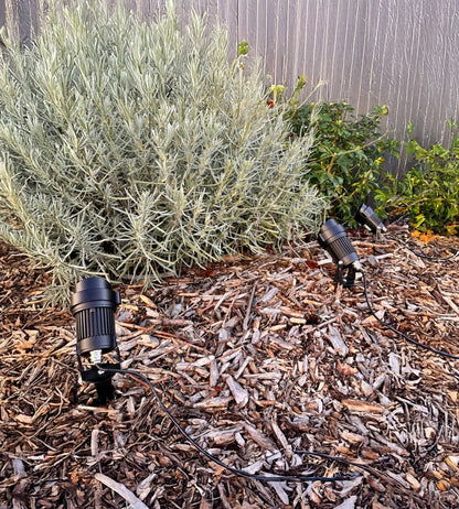 Solar Spotlights (3-Pack) – Bright Outdoor LED Landscape Lighting