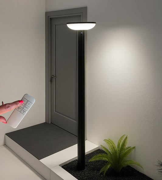 Solar LED Floor Lamp – Sensor & Remote Control – Outdoor Lighting