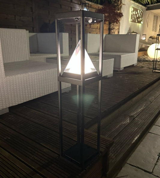 Solar LED Table Lamp – Motion Sensor with 3 Lighting Modes (75–600 Lumens)