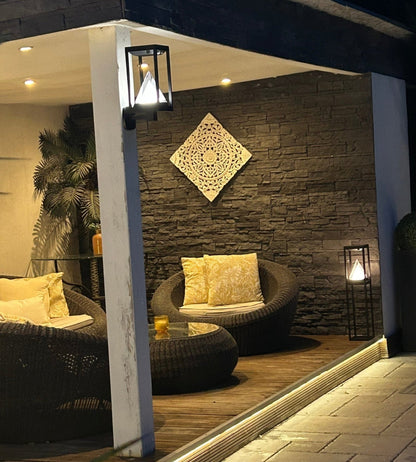 Solar LED Table Lamp – Motion Sensor with 3 Lighting Modes (75–600 Lumens)