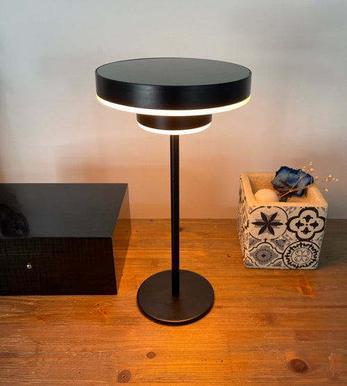 Solar LED Table Lamp – Portable Warm Light for Indoor/Outdoor Use