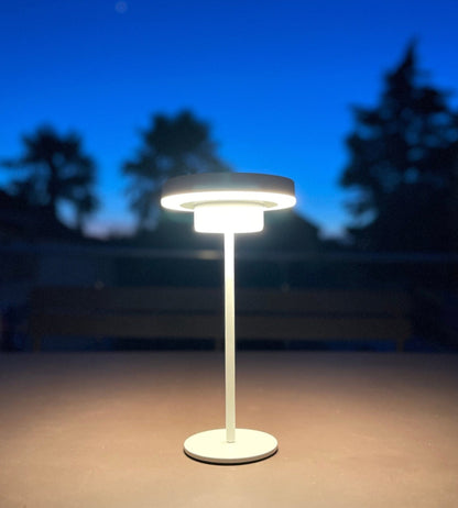 Solar LED Table Lamp – Portable Warm Light for Indoor/Outdoor Use