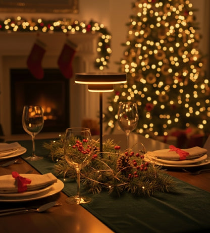 Solar LED Table Lamp – Portable Warm Light for Indoor/Outdoor Use