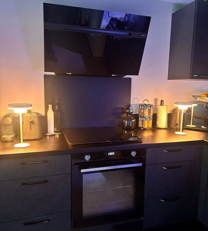 Solar LED Table Lamp – Portable Warm Light for Indoor/Outdoor Use