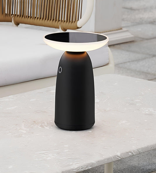 Solar LED Table Lamp – Black – 2 Modes (100–1000 Lumens) – USB-C Charging