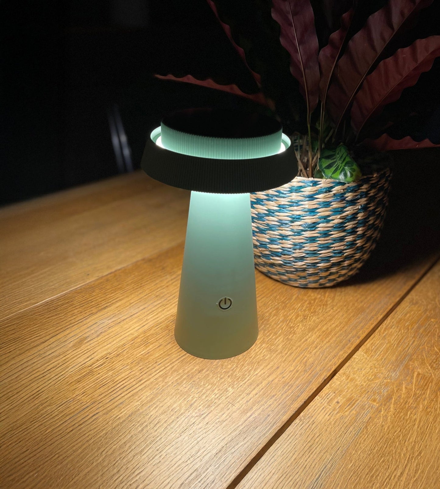 Solar LED Table Lamp – Warm Ambient Light for Indoor/Outdoor Use