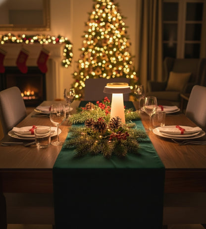 Solar LED Table Lamp – Warm Ambient Light for Indoor/Outdoor Use