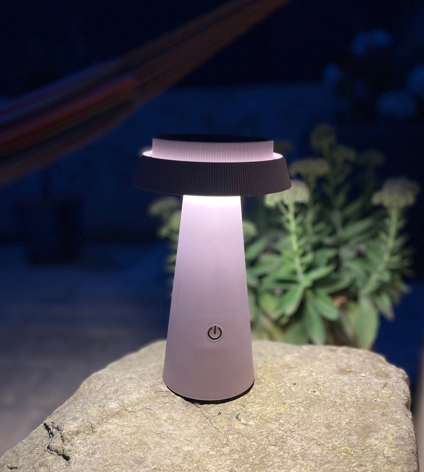 Solar LED Table Lamp – Warm Ambient Light for Indoor/Outdoor Use