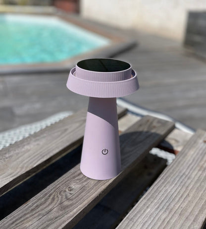 Solar LED Table Lamp – Warm Ambient Light for Indoor/Outdoor Use