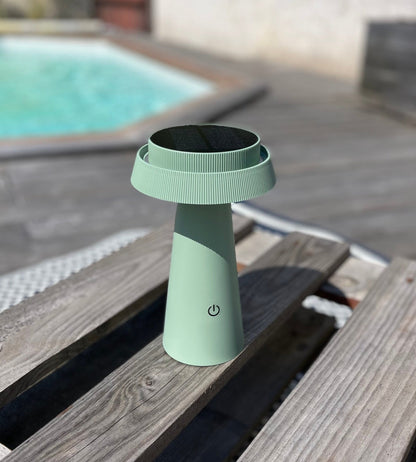 Solar LED Table Lamp – Warm Ambient Light for Indoor/Outdoor Use