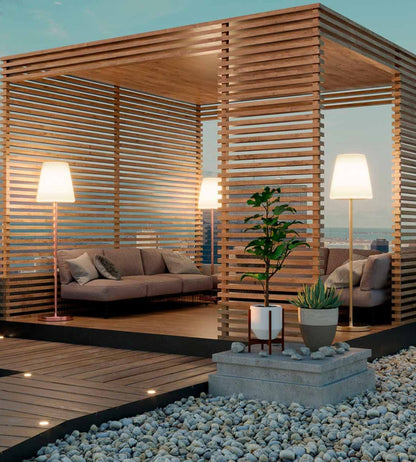 Solar LED Table Lamp – Slim Design – Adjustable White & RGB Lighting