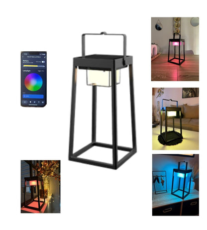 Solar & USB LED Lantern – RGB+CCT Smart App Control for Indoor/Outdoor Use