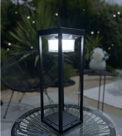 Solar & USB LED Lantern – 3 Lighting Modes (75–600 Lumens) with Motion Sensor