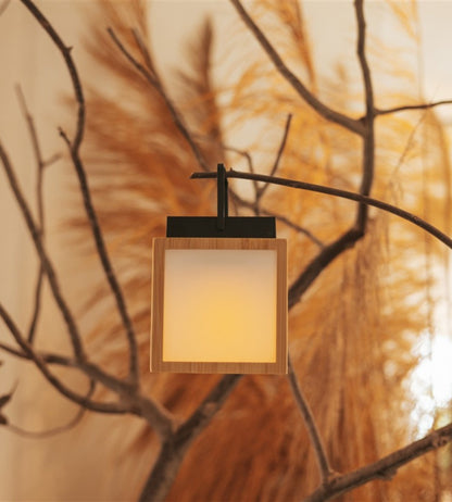 Portable Solar Cube Lantern – USB Rechargeable Warm Light for Indoor & Outdoor Use