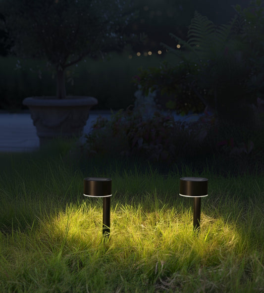 Solar LED Beacons (2-Pack) – Plantable Outdoor Lights with 100 Lumens